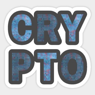 Cryptocurrency Pixel Sticker